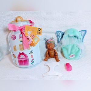 Baby Born Series 6, surprise eye color 4" tall, cute & cozy babies